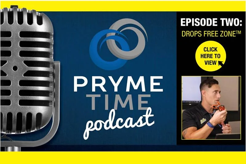 Pryme Time Podcast Episode 2 discussing Drops Free Zone™ for safer workplaces.