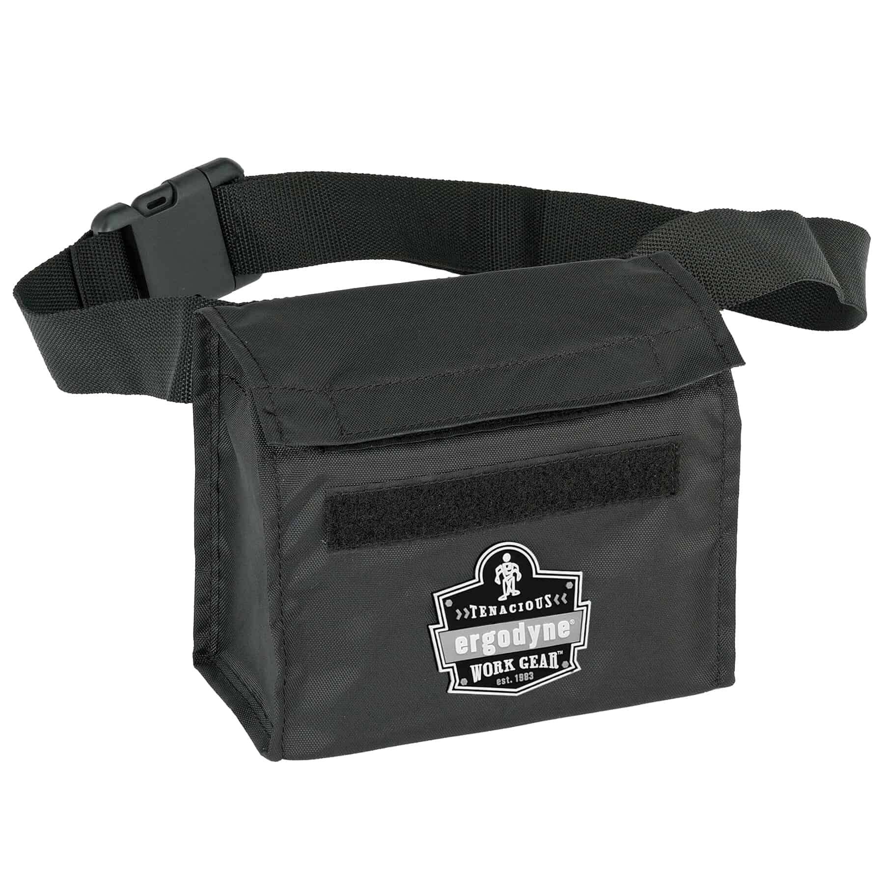13180-5180-respirator-waist-pack-half-mask-front.jpg Arsenal 5180 Half Face Respirator Bag - Waist Strap, Hook + Loop Flap Closure - Image 1