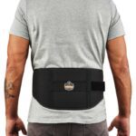 Rear view of Ergodyne ProFlex 1500 back support belt offering lumbar support for posture and lifting safety.