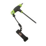 Ergodyne tool trap and lanyard attached to T-handle hex key for safe tethering and drop prevention.