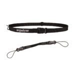 Ergodyne Squids black scanner belt with detachable tether strap for connecting barcode scanners.
