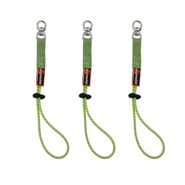 Squids 3713 Elastic Tool Tether Attachments with Swivel (3-Pack)