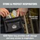 Arsenal 5180 Half Face Respirator Bag - Waist Strap, Hook + Loop Flap Closure - Image 4