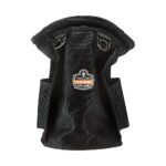 Front view of Ergodyne Arsenal black canvas tool bag featuring dual D-rings and logo patch.