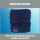 Navy Ergodyne FR cooling neck gaiter designed to absorb sweat, wick moisture, and dry quickly.