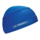 Blue Ergodyne Chill-Its skull cap with Be Tenacious logo, designed for comfort and cooling under helmets.