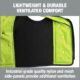 Inside view of Ergodyne Chill-Its cooling vest showing mesh ventilation and durable nylon construction.