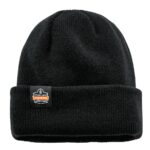 N-Ferno 6811Z Zippered Rib Knit Beanie with bump cap compartment