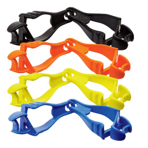 Ergodyne Squids glove clips in black, orange, yellow, and blue variations.