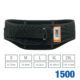 Ergodyne ProFlex 1500 back support belt with adjustable straps and size guide for lower back support and posture correction.