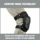 ProFlex 435 Comfort Hinge Gel Knee Pads - Long Hard Cap - Image 3