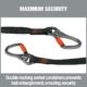 Squids 3139 Tool Lanyard Dual Double-Locking Swivel Carabiners - Image 4