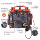 Ergodyne Arsenal 5710 Bucket Truck Tool Board with Tool Tethering – Grey - Image 3
